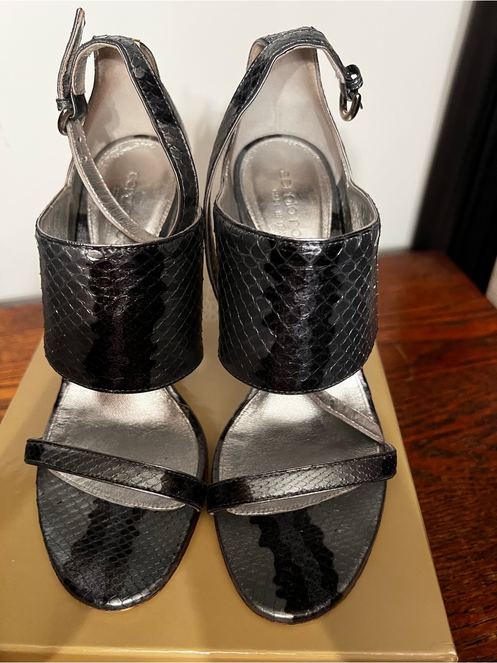 Sergio Rossi Metallic Sandal